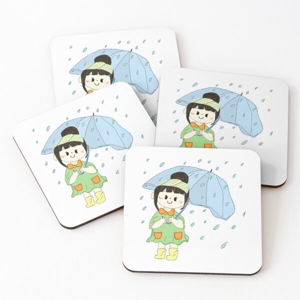 Item preview, Girl on the raining day  designed and sold by KonstantyWajs.