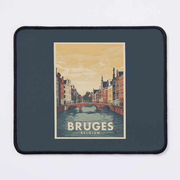 Item preview, A Vintage Travel Illustration of Bruges - Belgium designed and sold by GoodOldVintage.