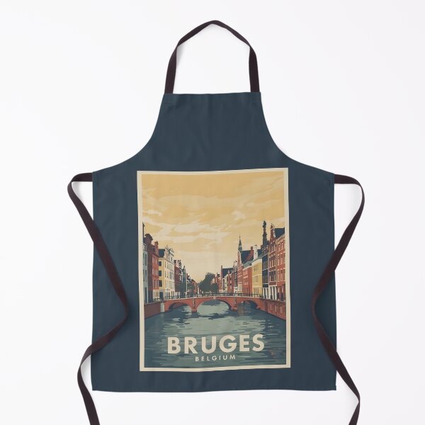 Item preview, A Vintage Travel Illustration of Bruges - Belgium designed and sold by GoodOldVintage.