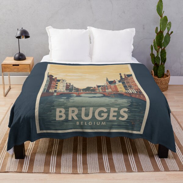 Item preview, A Vintage Travel Illustration of Bruges - Belgium designed and sold by GoodOldVintage.