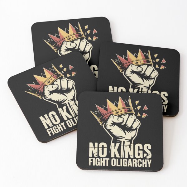 Item preview, No Kings Fight Oligarchy Cartoon Fist Graphic designed and sold by PROPera-design.