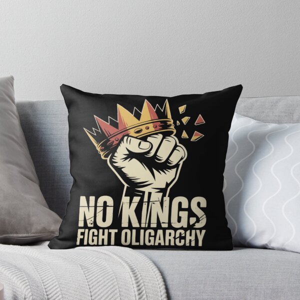 Item preview, No Kings Fight Oligarchy Cartoon Fist Graphic designed and sold by PROPera-design.