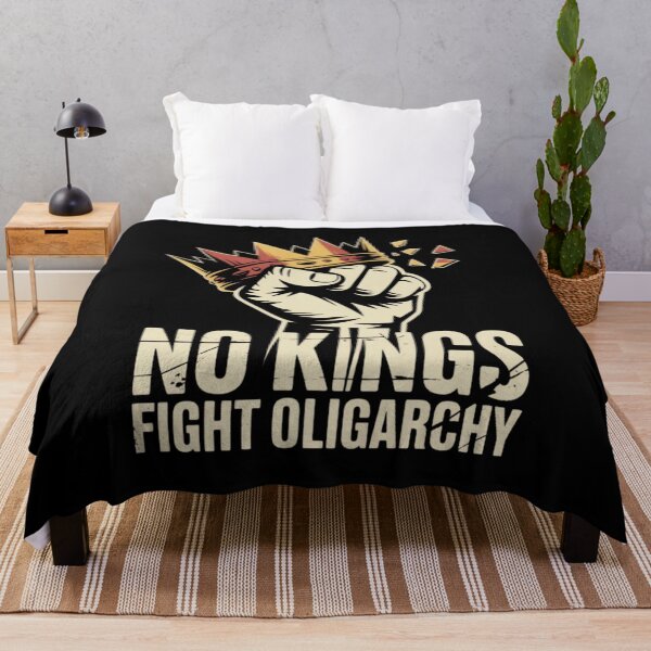 Item preview, No Kings Fight Oligarchy Cartoon Fist Graphic designed and sold by PROPera-design.
