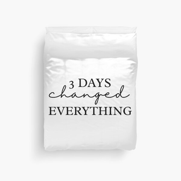 Item preview, 3 Days Changed Everything T-Shirt | Minimalist Quote Script Typography Tee | Inspirational Life Event Apparel | Minimal Black and White Design designed and sold by Dmo3HarkoArt.