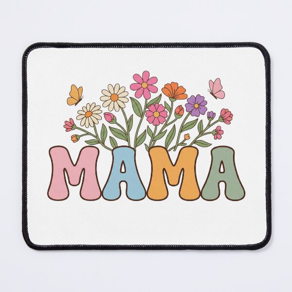 Item preview, Retro Groovy Floral Mama Wildflower Spring designed and sold by DizzyShirts1.