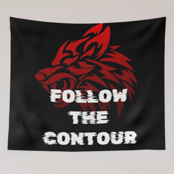 Item preview, Wild Territory - Follow The Contour Wolf Graphic designed and sold by Mini Pixel Perfect Co..