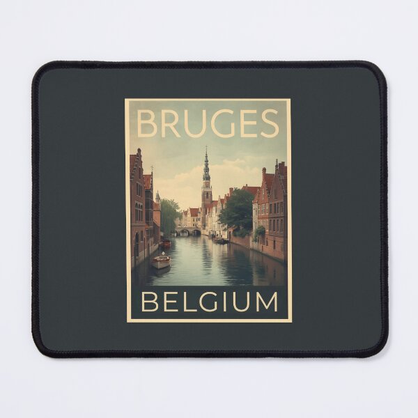 Item preview, A Vintage Travel Illustration of Bruges - Belgium designed and sold by GoodOldVintage.