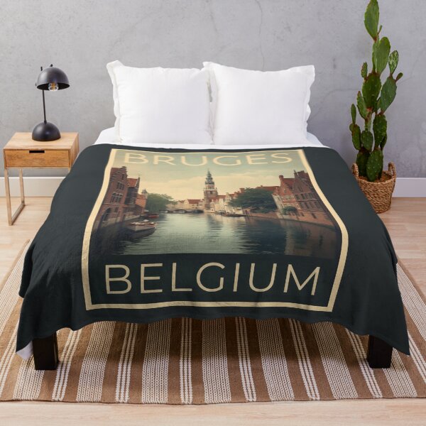 Item preview, A Vintage Travel Illustration of Bruges - Belgium designed and sold by GoodOldVintage.