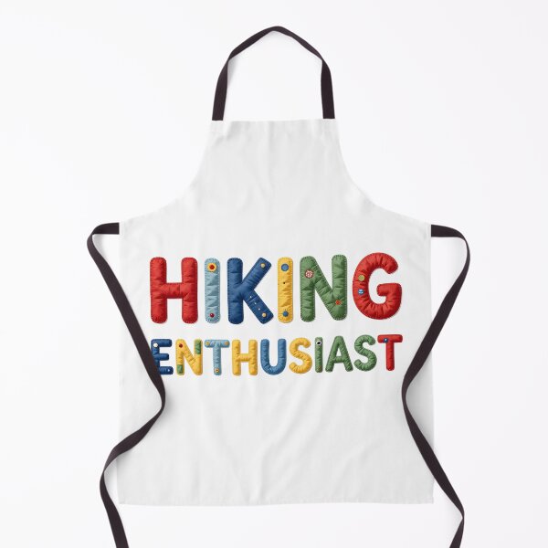 Item preview, HIKING ENTHUSIAST - IN COLORFUL FAUX LETTERING designed and sold by AlexOBrienArt.