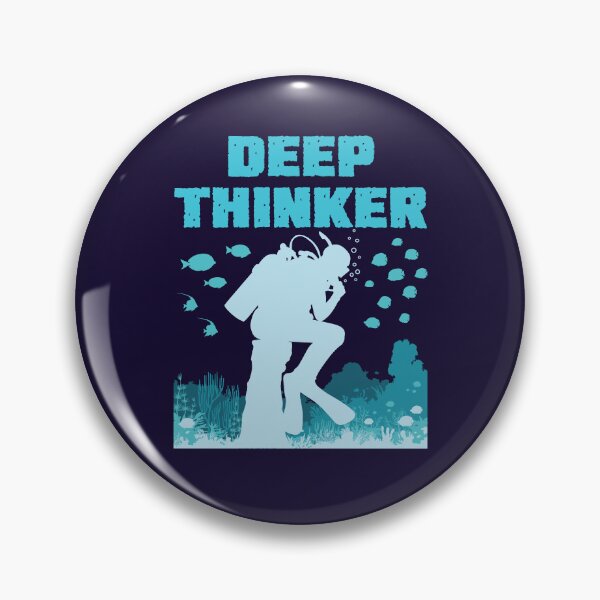 Item preview, Funny Scuba Diving Deep Thinker Rodin  designed and sold by jaygo.