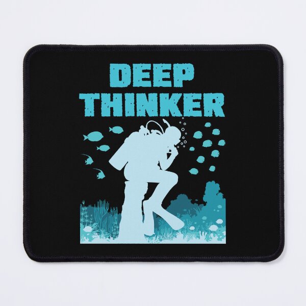 Item preview, Funny Scuba Diving Deep Thinker Rodin  designed and sold by jaygo.