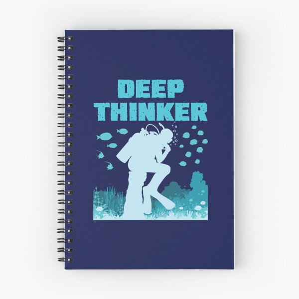 Item preview, Funny Scuba Diving Deep Thinker Rodin  designed and sold by jaygo.