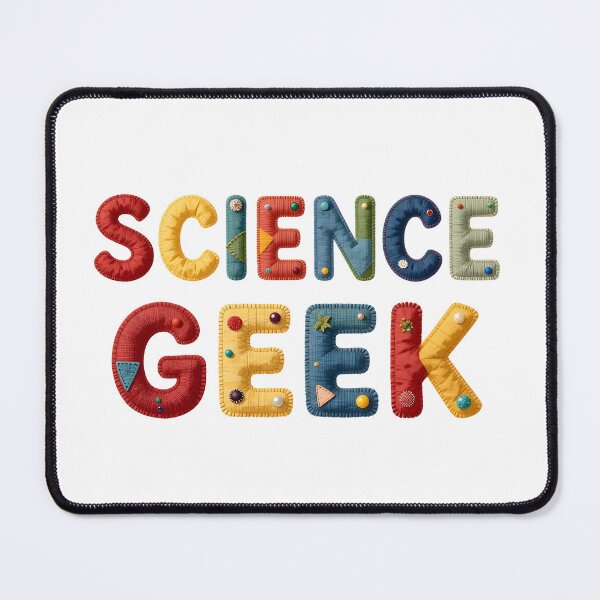 Item preview, SCIENCE GEEK - IN COLORFUL FAUX LETTERING designed and sold by AlexOBrienArt.