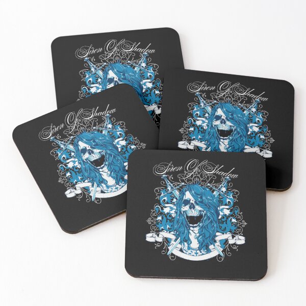 Item preview, Siren of Shadows - Lady Death Gothic Skull Blue Hair Streetwear designed and sold by snapifyprints.