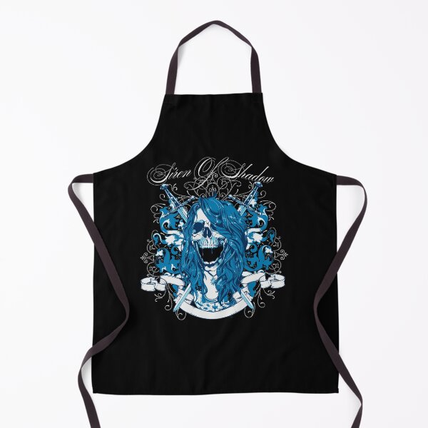 Item preview, Siren of Shadows - Lady Death Gothic Skull Blue Hair Streetwear designed and sold by snapifyprints.