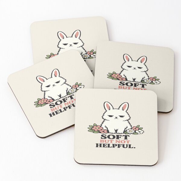 Item preview, Soft But Not Helpful Bunny Shirt designed and sold by POD DYNASTY.