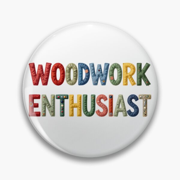 Item preview, WOODWORK ENTHUSIAST - IN COLORFUL FAUX LETTERING designed and sold by AlexOBrienArt.