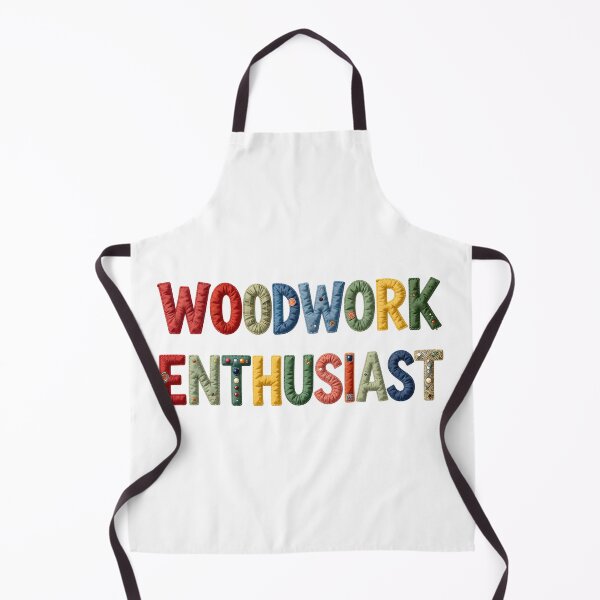Item preview, WOODWORK ENTHUSIAST - IN COLORFUL FAUX LETTERING designed and sold by AlexOBrienArt.