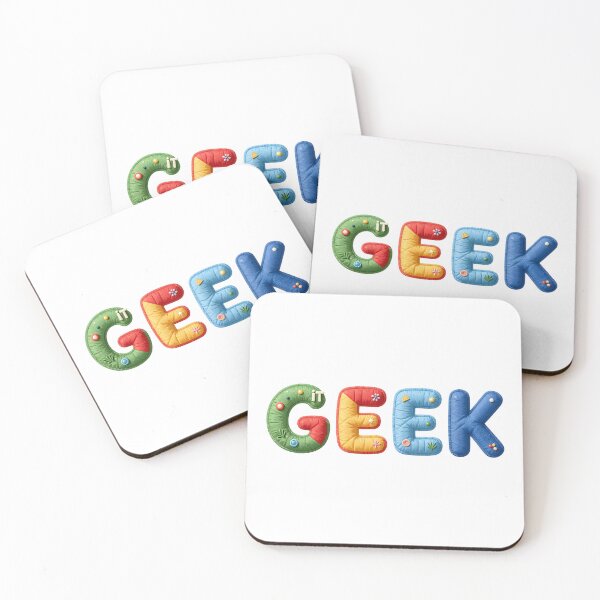 Item preview, IT GEEK - IN COLORFUL FAUX LETTERING designed and sold by AlexOBrienArt.