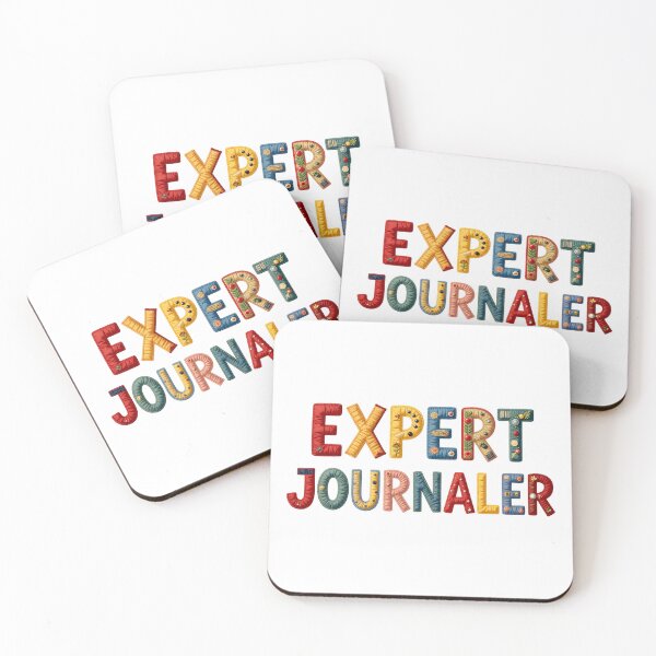 Item preview, EXPERT JOURNALER - IN COLORFUL FAUX LETTERING designed and sold by AlexOBrienArt.