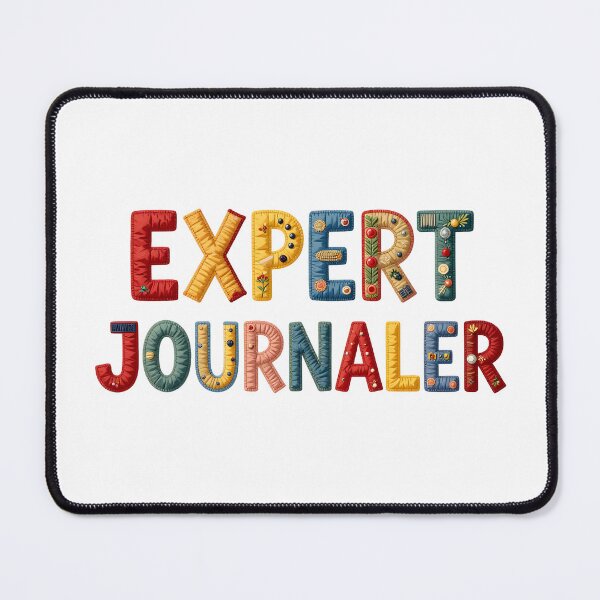 Item preview, EXPERT JOURNALER - IN COLORFUL FAUX LETTERING designed and sold by AlexOBrienArt.