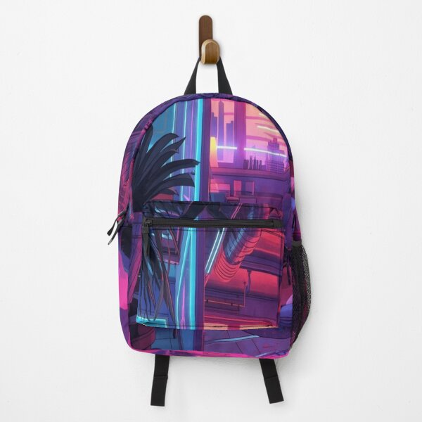 Item preview, Cyberpunk Anime Style Futuristic Apartment Interior with Neon Lights designed and sold by 21ARTSHIRT21.