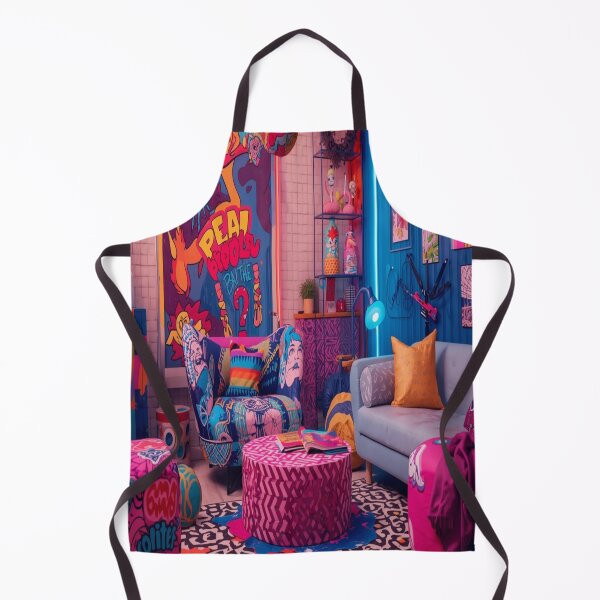 Item preview, Vibrant Maximalist Living Room with Pop Art Decor and Neon Accents designed and sold by 21ARTSHIRT21.