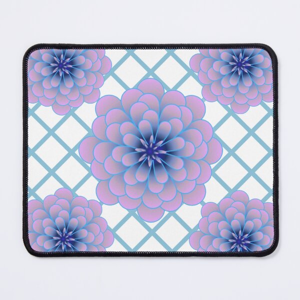 Item preview, Pastel Blue Purple Floral Pattern Aesthetic Seamless Flower Geometric Design designed and sold by HopeAndHustle.