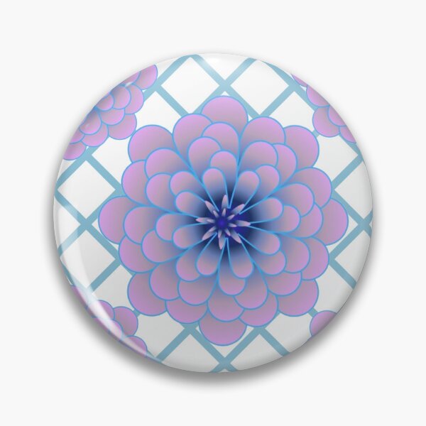 Item preview, Pastel Blue Purple Floral Pattern Aesthetic Seamless Flower Geometric Design designed and sold by HopeAndHustle.
