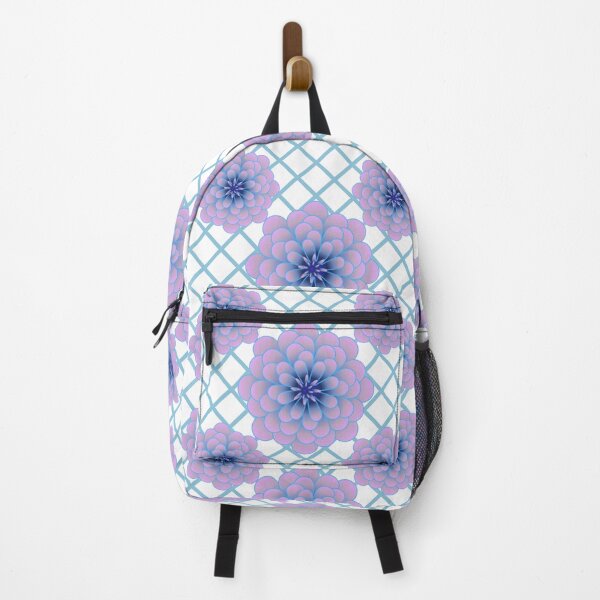 Item preview, Pastel Blue Purple Floral Pattern Aesthetic Seamless Flower Geometric Design designed and sold by HopeAndHustle.