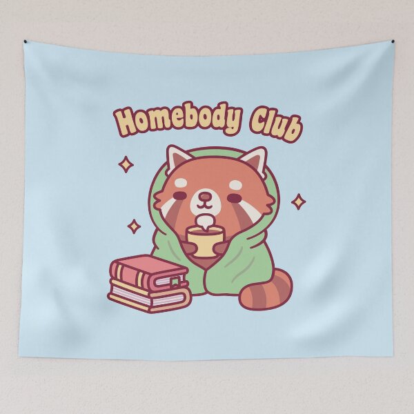 Item preview, Cute Red Panda Homebody Club designed and sold by rustydoodle.