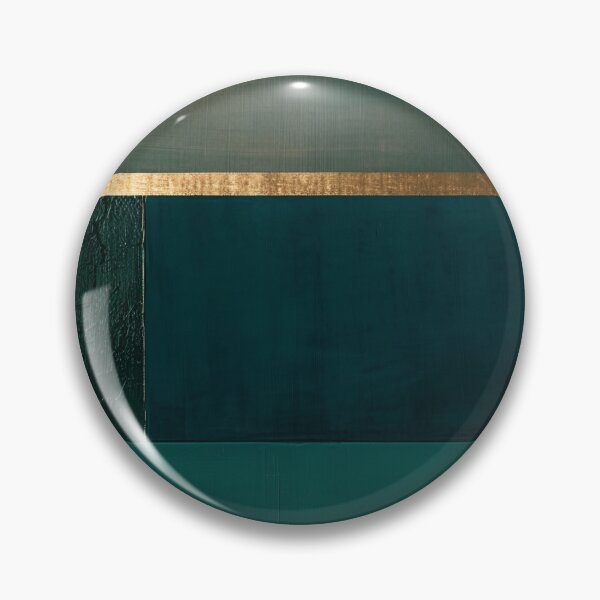 Item preview, Emerald color fields – Modern minimalist design with gold trim designed and sold by CosmicGlyph.