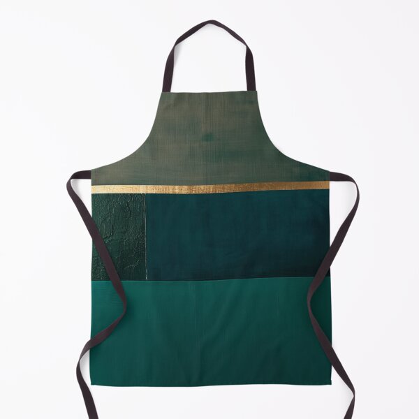 Item preview, Emerald color fields – Modern minimalist design with gold trim designed and sold by CosmicGlyph.