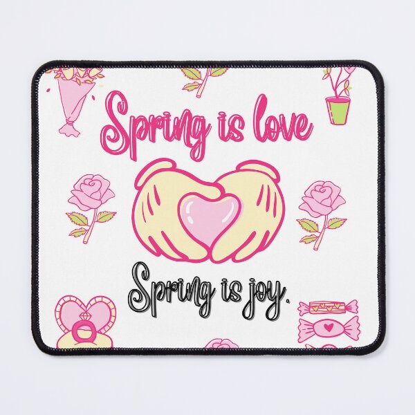 Item preview, Spring is Love & Joy Notebook | Cute Floral Self Care Journal | Aesthetic Heart Hands Design | Gift for Her designed and sold by PromptCoreNexus.