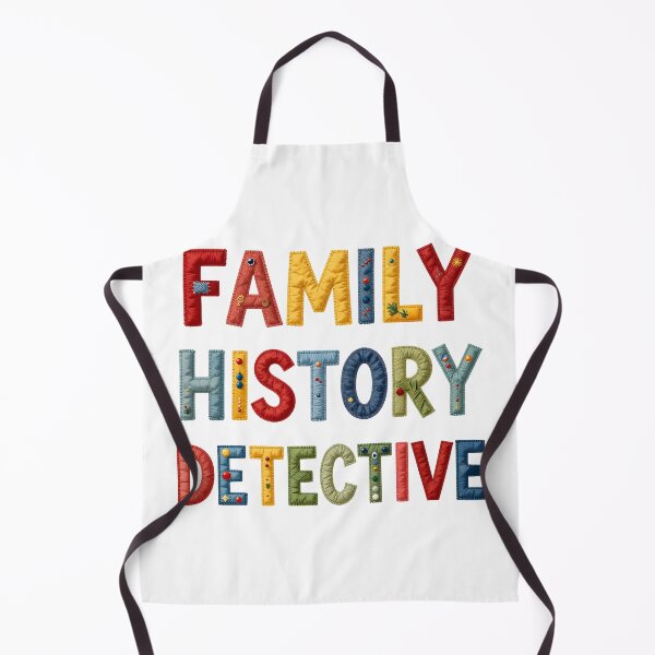 Item preview, FAMILY HISTORY DETECTIVE - IN COLORFUL FAUX LETTERING designed and sold by AlexOBrienArt.