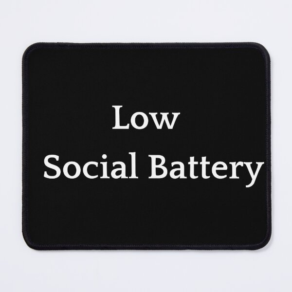 Item preview, Low Social Battery Funny Introvert Shirt Minimal Design designed and sold by NeonGrain.