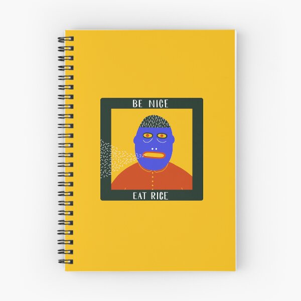 Artikelvorschau, Sei nett, iss Reis: Skurrile, surreale Volkskunstgrafik entworfen und verkauft von Be-bored.