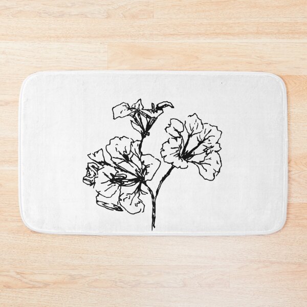 Item preview, Flowers, Line Drawing Symmetric Minimalist Aesthetic Natural Design designed and sold by SWSandraWechner.