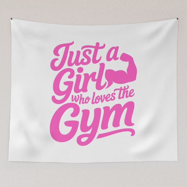 Item preview, Just A Girl Who Loves The Gym – Funny Female Fitness Gift designed and sold by PMCreative.