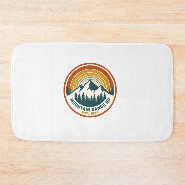 Item preview, Vintage National Park Badge Illustration - Retro Mountain & Pine Forest Design designed and sold by Ich-Studio.