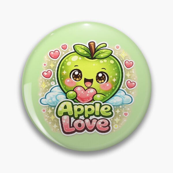 Item preview, Apple Love – Cute Kawaii Apple in Love | Cute Kawaii Apple in Love designed and sold by apanoracar.