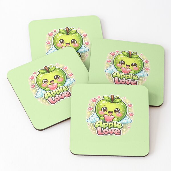 Item preview, Apple Love – Cute Kawaii Apple in Love | Cute Kawaii Apple in Love designed and sold by apanoracar.