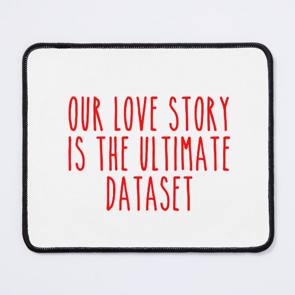 Item preview, Love Story Dataset - Geeky Romantic Typography designed and sold by Mdozet.