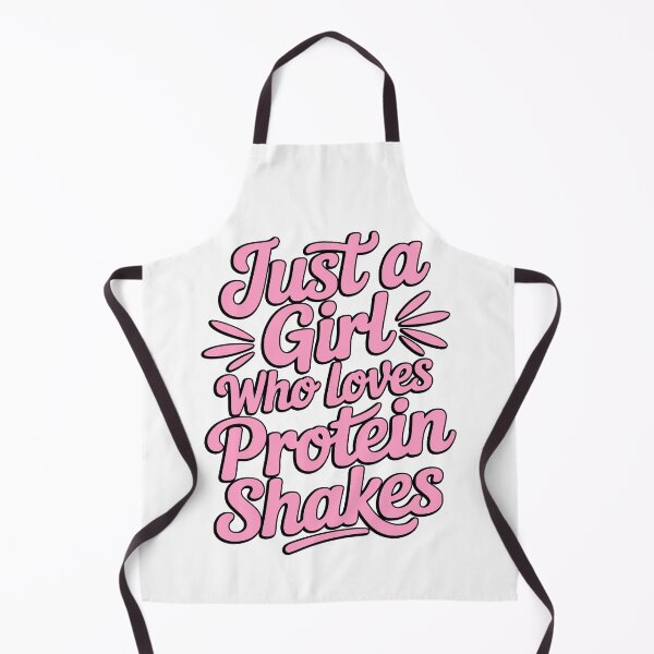 Item preview, Just a Girl Who Loves Protein Shakes Pink Typography designed and sold by PMCreative.