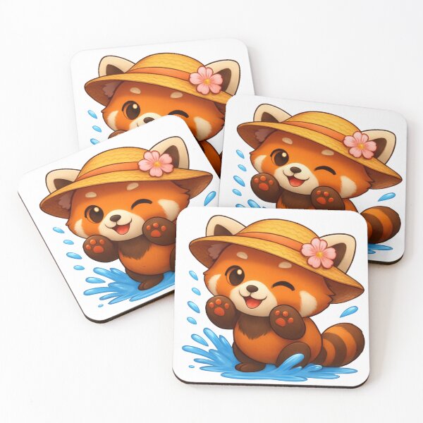 Item preview, Red panda summer designed and sold by Aerysia4980.