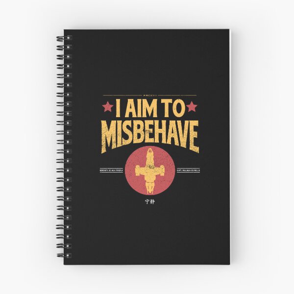 Item preview, I AIM TO MISBEHAVE VINTAGE designed and sold by oran9e.