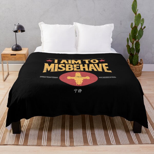 Item preview, I AIM TO MISBEHAVE VINTAGE designed and sold by oran9e.