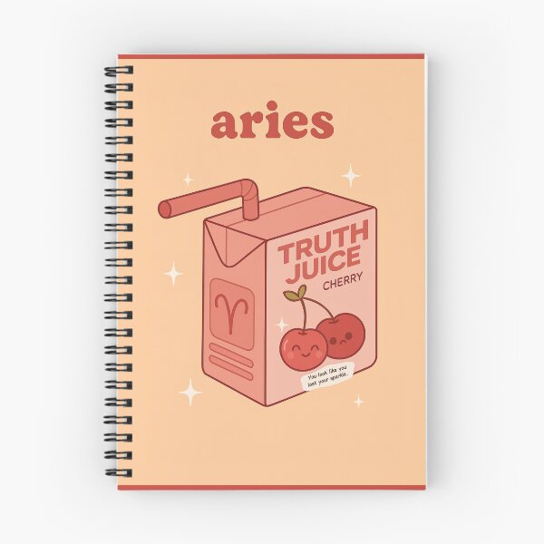 Item preview, Aries Zodiac Truth Juice Cute Cherry Design designed and sold by ChaosCutie.