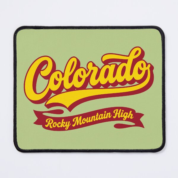 Item preview, Colorado Rocky Mountain High Retro Script Tee & Sticker designed and sold by Cozy-Old-Pub.