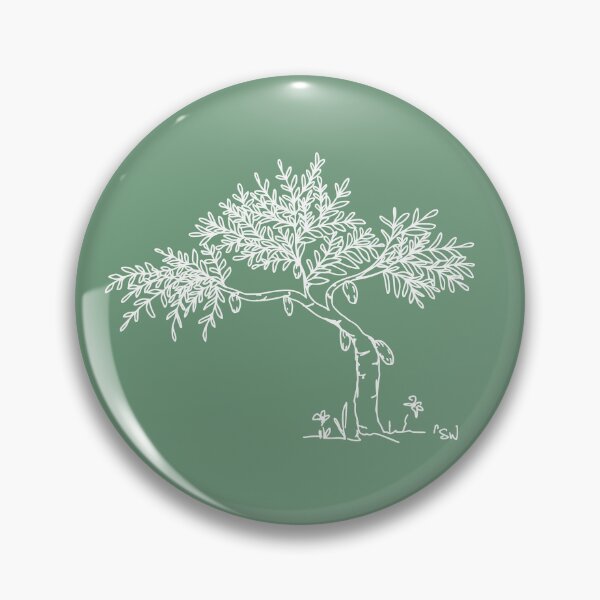 Item preview, Cacao Tree, Line Drawing Symmetric Minimalist Aesthetic Natural Design Mint Green designed and sold by SWSandraWechner.